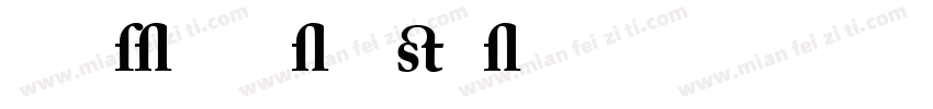 Adobe Caslon Pro Bold 租体(Typel)西方字体转换